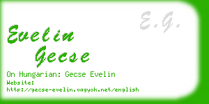 evelin gecse business card